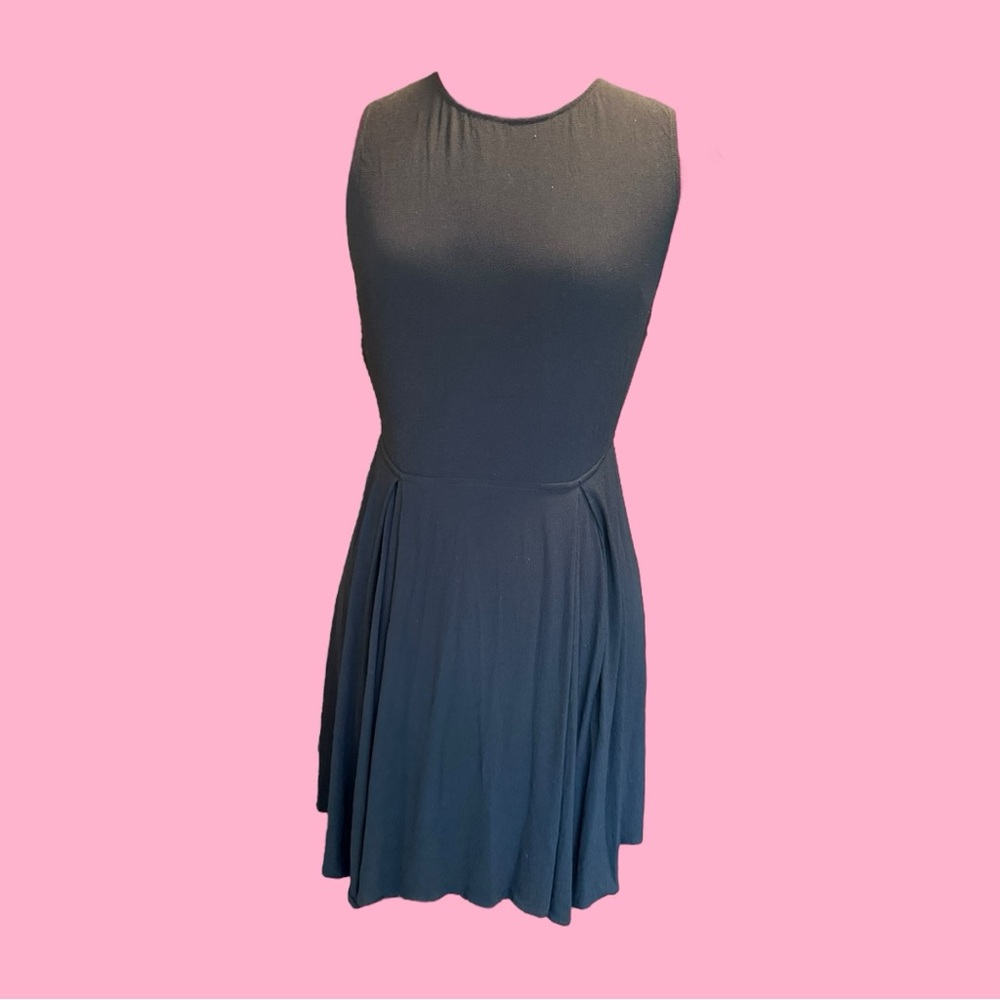 Reformation Black and Green Dress